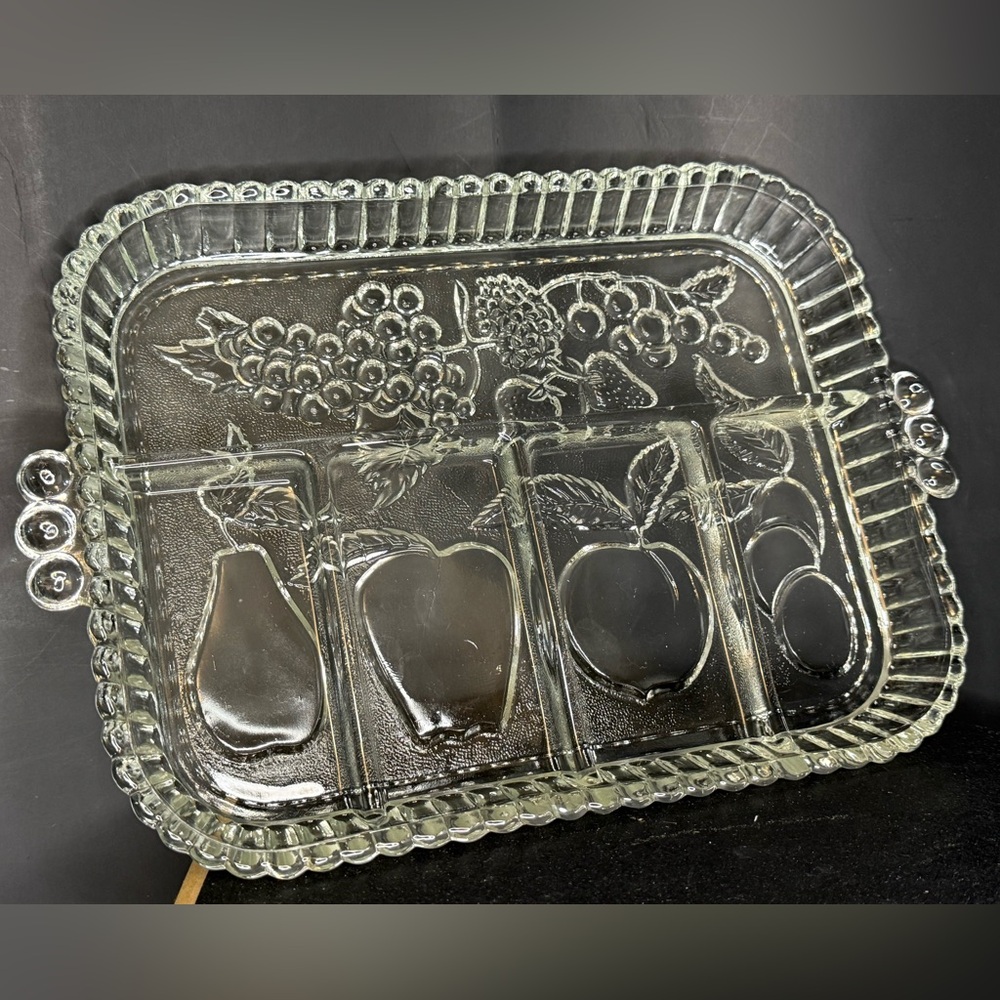 Indiana Glass Fruit Relish Tray